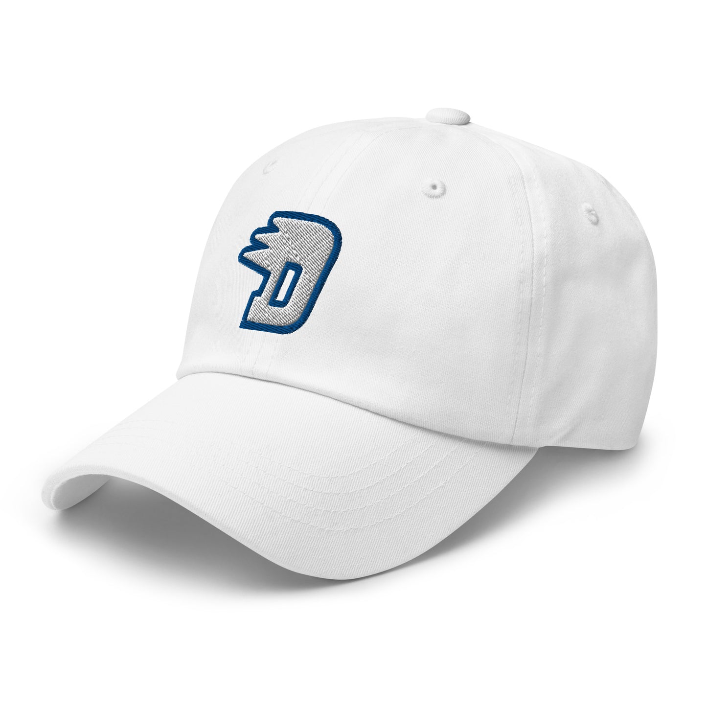 Solid D Wing Cap white - cotton