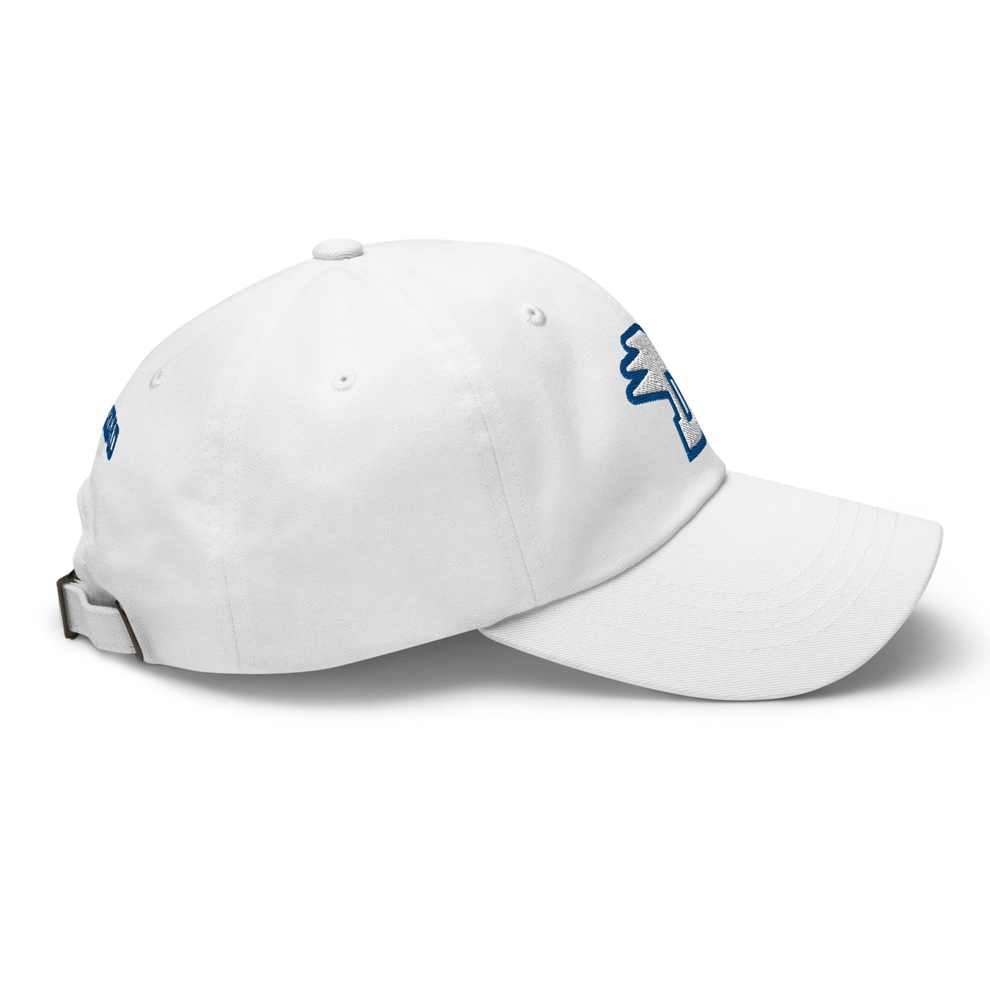 Solid D Wing Cap white - cotton