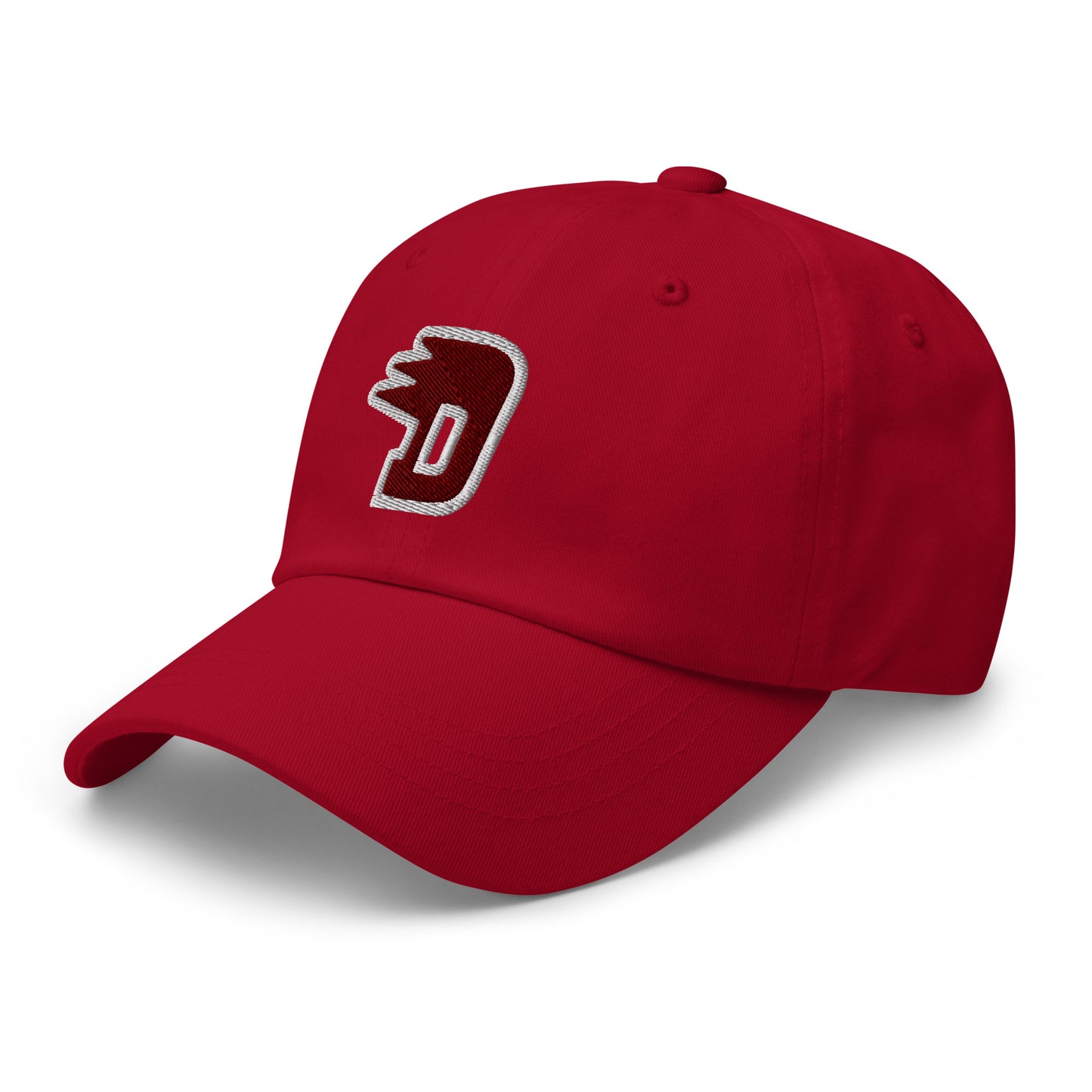 Solid D Wing Cap red - cotton