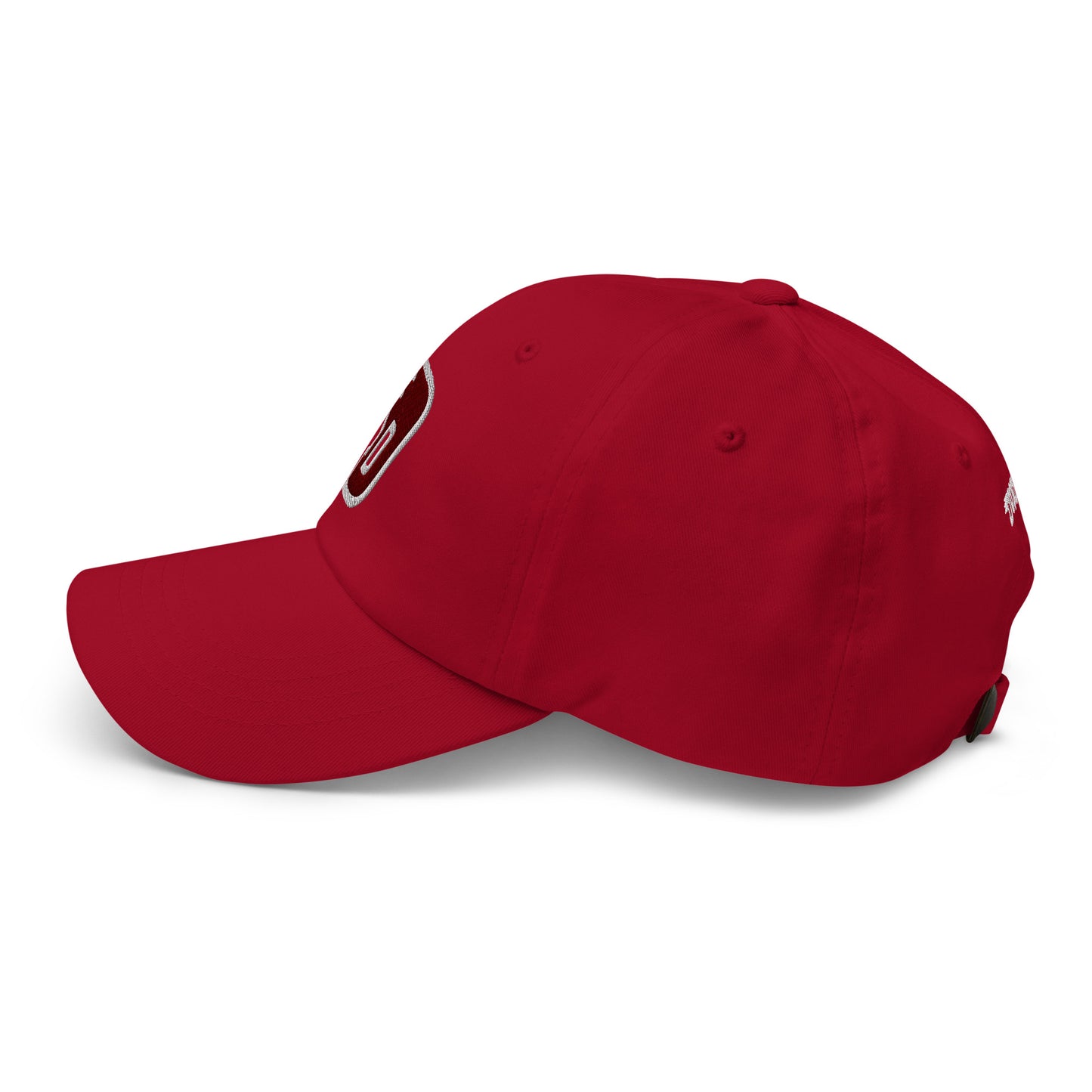 Solid D Wing Cap red - cotton