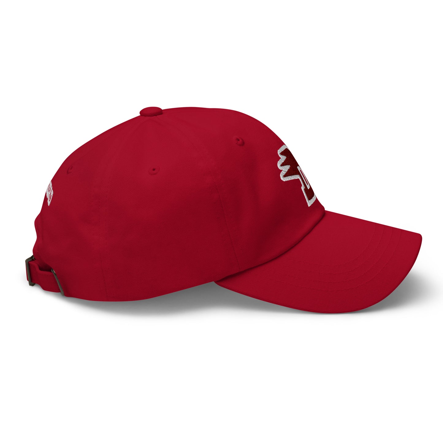 Solid D Wing Cap red - cotton