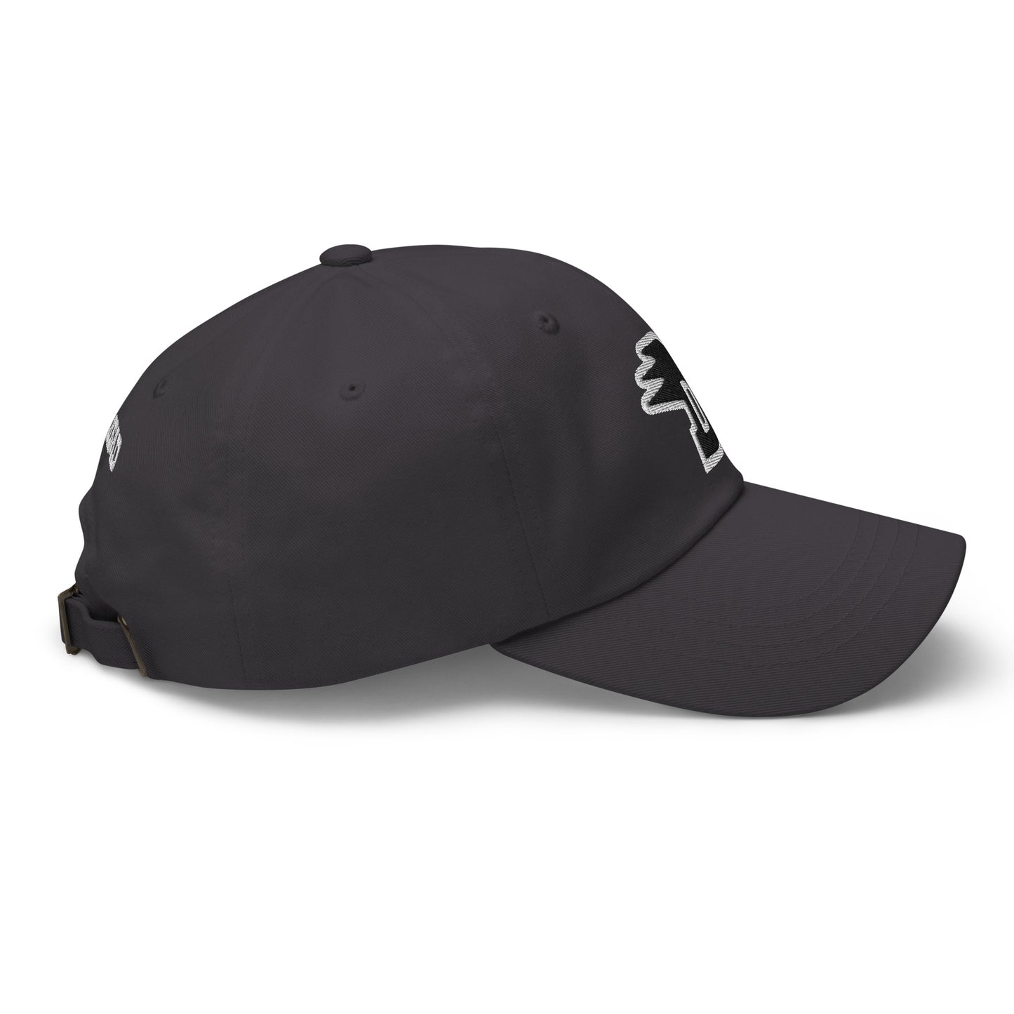 Solid D Wing Cap grey - cotton