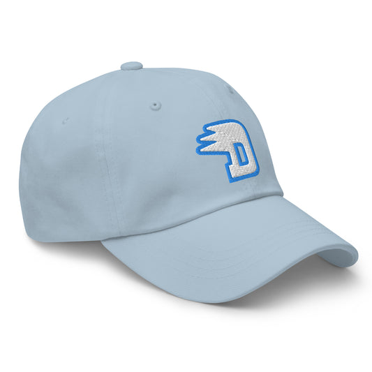 Solid D Wing Cap sky blue - cotton