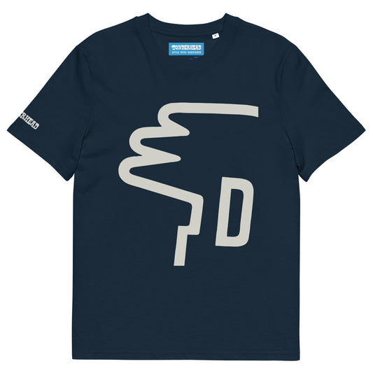 Big D T - [front: Cut D Wing] - [sleeve: Dunderhead] - organic cotton