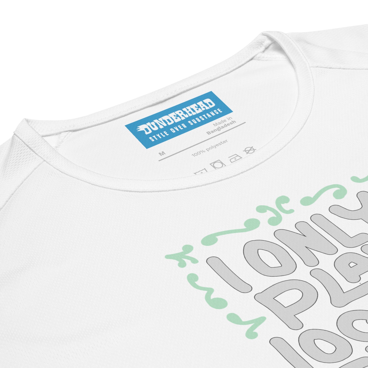 Losers Tennis T - [front: ‘I Only Play Losers’] - [back: D Wing] - athletic mesh