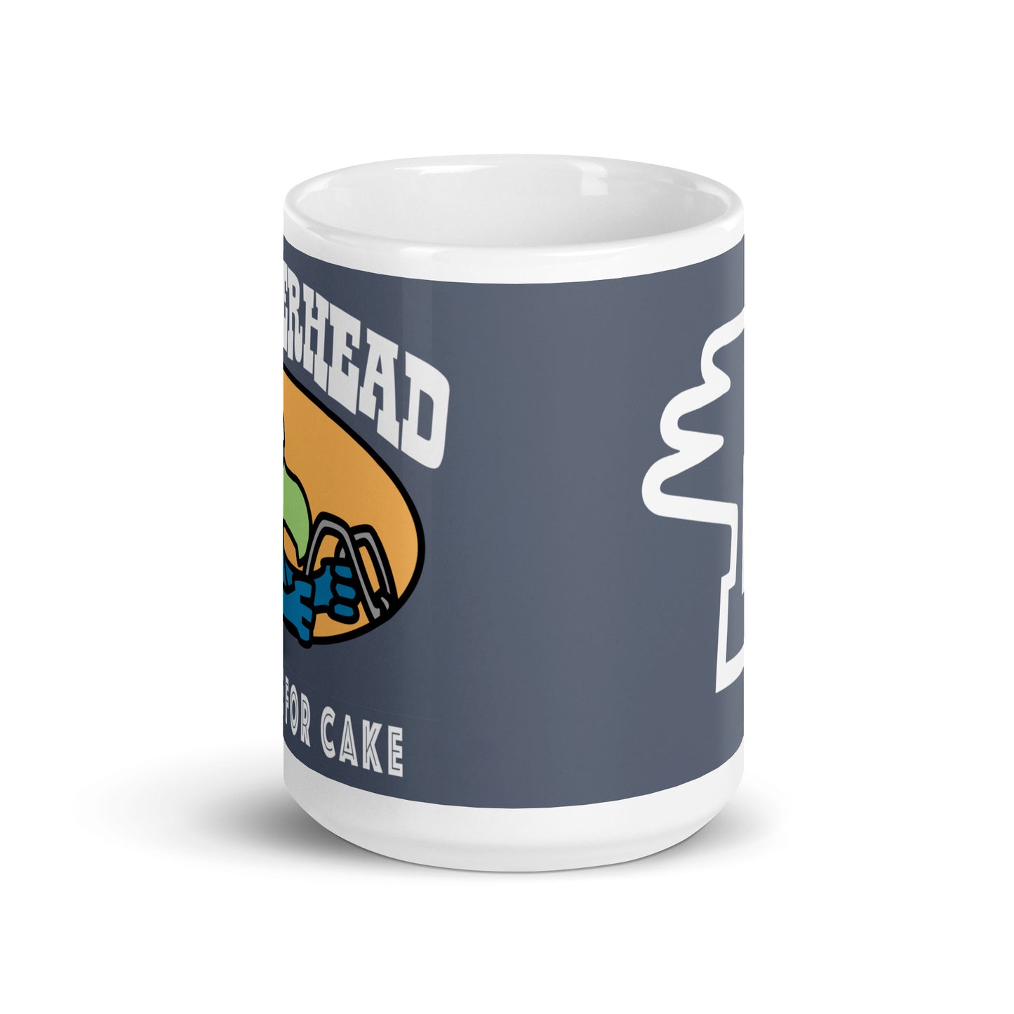 Rider Dodo 15oz mug - [‘I Brake for Cake’ & D Wing] - ceramic