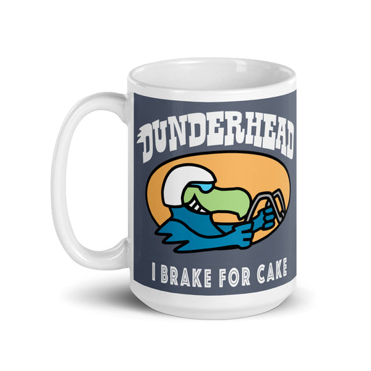 Rider Dodo 15oz mug - [‘I Brake for Cake’ & D Wing] - ceramic